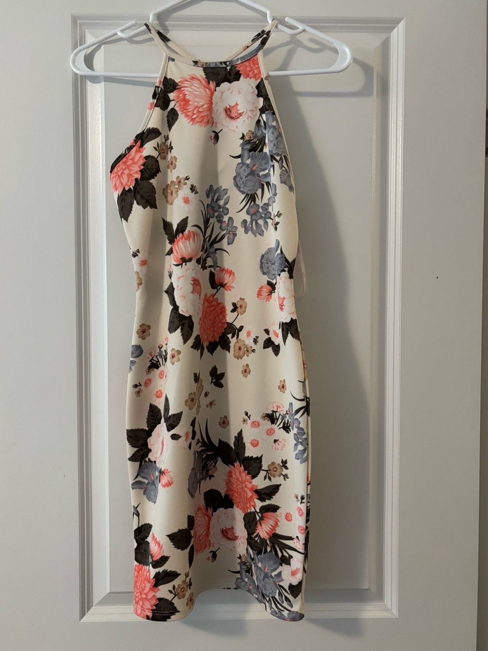 a'gaci Cream Floral Dress